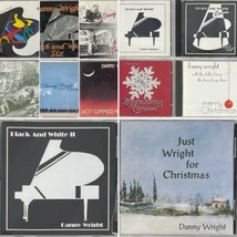 Danny Wright 13 CD Lot Solo Piano Black White Curtain Call Christmas 1986-2004 - £98.90 GBP