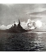 16 Inch Rockets Battleship Missouri Strike 1945 WW2 Photo Print Military... - $761.39 MXN