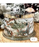 1 Home Worx Slatkin Co. FROSTED WHITE PINE Large Scented Candle (18 oz) - £30.10 GBP