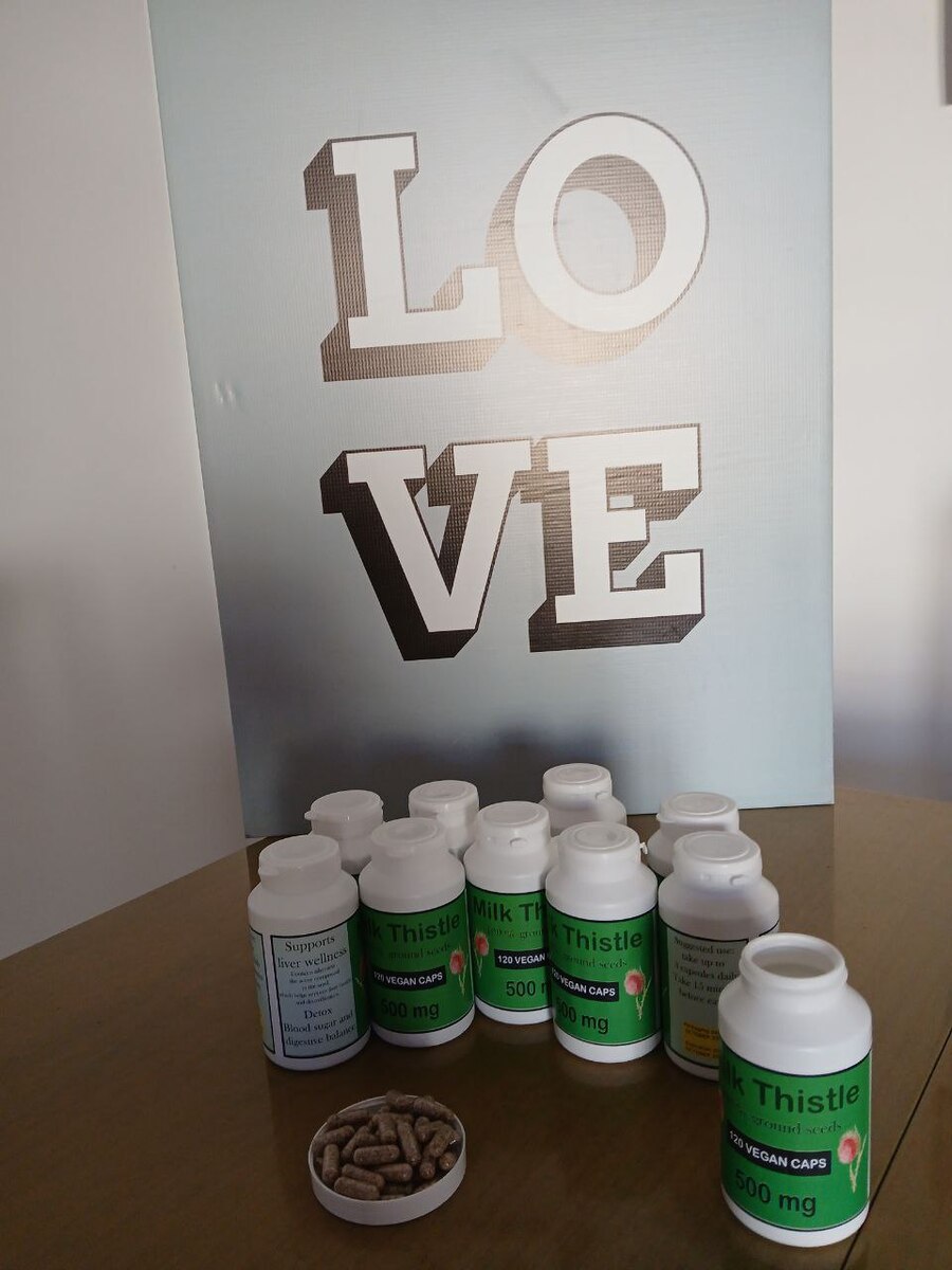 10 bottles - Milk Thistle Capsules 500 mg –120 Vegan Herbal Supplement – Natural Item image 11