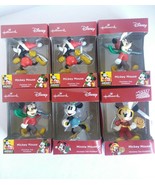 DISNEY HALLMARK MICKEY MOUSE COLLECTION MIXED CHRISTMAS ORNAMENT 6 PIECES - $39.59