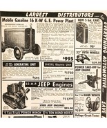 1947 J.C. Whitney Automotive Supply Advertisement Automobilia Distributo... - €17,15 EUR