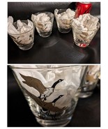 Lot De 4 Vintage Libbey 2 Canada Oie Bas Balle à Boire Verre 12oz 4 En Haut - $580.86 MXN