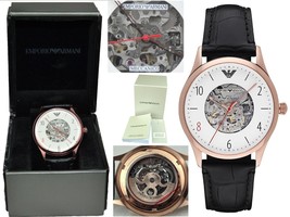 ARMANI Automatic Men's Skeleton Watch (21 Jewels) AR32 T1P - £198.32 GBP