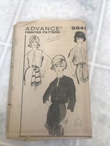 1950s Vtg Advance Sewing Pattern 9641 Womens Fitted Evening Jacket Sz 12 - £25.36 GBP