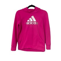 ADIDAS Girls Pink Pullover Hoodie Youth Size Large 12/14 - $14.33