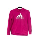 ADIDAS Girls Pink Pullover Hoodie Youth Size Large 12/14 - £11.13 GBP