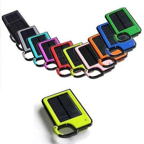 Color: White - Clip-on Tag Along Solar Charger For Your Smartphone - $42.12
