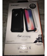 spigen iphone x pro guard black-NEW-SHIPS N 24 HOURS - £43.07 GBP