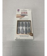 Kiss Nails Gel Fantasy Press Glue Manicure Long Gel Stiletto Matte Gray ... - $292.57 MXN
