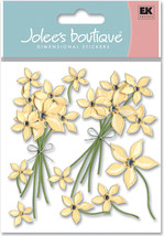 Jolee&#39;s Boutique Dimensional Stickers-Cream Floral - £15.37 GBP