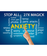 100X FULL COVEN STOP HALT ANXIETY UNNECESSARY STRESSES HIGH MAGICK 98 yr... - $1,895.58 MXN