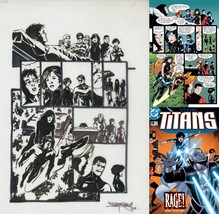 Barry Kitson SIGNED Titans #38 Original Art Prelim Sketch ~ Nightwing Te... - £70.08 GBP
