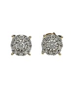 Unisex Earrings 14kt Yellow and White Gold 451504 - $299.38 CAD