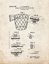 Basketball Net Patent Print - Old Look - $7.95+