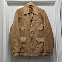 American Quarter Horse Association Jacket Brown Canvas / Leather Trim Me... - $137.21