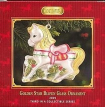 Breyer Horse 2009 GOLDEN STAR Blown Glass Ornament 3rd in Series - £14.33 GBP