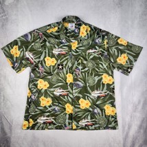 United States Army Hawaiian Shirt Mens 2XL Green Graphic All Over Print ... - $40.09