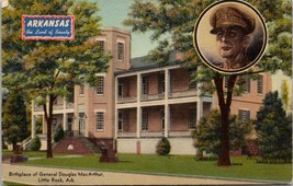 Arkansas Little Rock General Douglas MacArthur Posted 1943 Vintage Postcard - £7.42 GBP