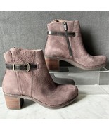 Dansko Hartley Brown Nubuck Leather Ankle Boot Side Zip - Women&#39;s Size 3... - $1,626.92 MXN