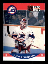 1990-91 Pro Set #648 Stephane Beauregard Winnipeg Jets RC Rookie - $1.89