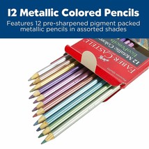 Faber Castell Metallic Colored Ecopencils - 12 Break Resistant Coloring ... - $16.20