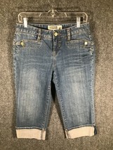 Route 66 Denim Jeans Size 10 (30&#39;&quot;Waist) Womens Blue 3/4 Length Straight... - $10.44