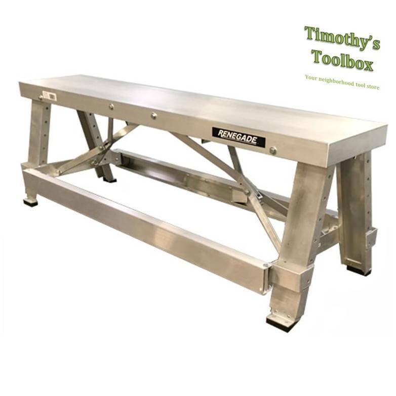 Drywall Bench Adjustable Height 18"- 30" by Renegade- Professional Quality
