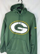 Nike Hoodie Sweatshirt Dri Fit Green Bay Packers NFL  Swoosh Men’s Small - £31.37 GBP