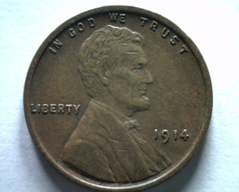 1914 Lincoln Cent Penny Choice About Uncirculated Ch. Au Nice Original Coin - £36.02 GBP