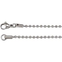 Stainless Steel 2.4 mm Bead 28 in Chain - £29.93 GBP