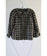 NWT! BCBG MaxAzria Tara Ombre Plaid Trapeze Jacket, Coat $328, S - £36.98 GBP