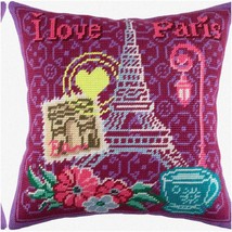 Parisian Dreams Needlepoint Kit - Exquisite 16x16 Throw Pillow - Vibrant Tapestr - $146.47