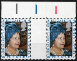 ZAYIX Great Britain 919 MNH Gutter Pairs Royalty Queen Mother 021423S52 - £1.59 GBP