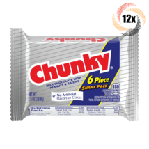 12x Packs Chunky Chocolate Raisin &amp; Peanut King Size Candy 2.5oz | Fast Shipping - £26.65 GBP