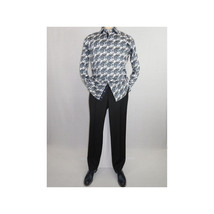 Men Shirt J.Valintin Turkey Usa 100% Egyptian Cotton Axxess Style A113-11 Blue image 5