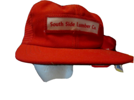 Vintage Southside South Side Lumber Patch Trucker Cap Hat mesh USA made - £11.08 GBP