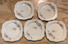 Vintage Papoco Dinner Plates Pink Floral Pattern Circa 1930 By Paden Cit... - £12.04 GBP