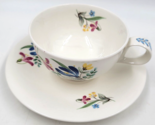 Hall Hallcraft Eva Zeisel Bouquet Tea Cup And Saucer Set Footed Floral U... - £13.44 GBP