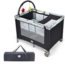 3-In-1 Portable Baby Playard Playpen Nursery Center W/ Changing Station Mattress - £102.73 GBP