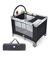3-In-1 Portable Baby Playard Playpen Nursery Center W/ Changing Station ... - £101.92 GBP