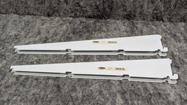 Lot of 2 Rubbermaid Fasttrack 3.2 In. H X 0.7 In. W X 16 In. L Steel Bra... - $12.99