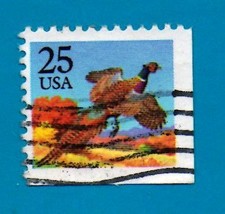 Used US Postage Stamp (1988) 25 cent Pheasant - £1.54 GBP