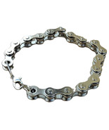 Mens Retro Heavy Metal MOTORCYCLE BIKE CHAIN BRACELET Chrome Punk Biker ... - $5.85