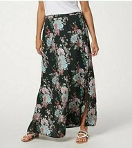 Tolani Collection Printed Pull-On Woven Maxi Skirt Black Floral Petite X... - $321.14 MXN