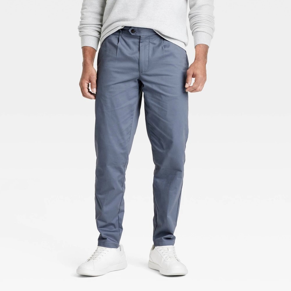 Goodfellow &amp; Co. Men&#39;s Extended Tab Pleated Trousers 34X32 Gray New W Tags - $29.99
