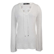 Lauren Ralph Lauren Womens Lace Neck Sweater, Large, Winter Cream - £67.11 GBP