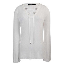 LAUREN RALPH LAUREN Womens Lace Neck Sweater, Large, Winter Cream - £85.07 GBP