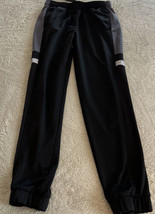 Athletic Works Boys Black Gray Jogger Athletic Pants Pockets XL 14–16 - £9.77 GBP