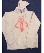 Bobba Fett Mandalorian Hoodie Adult Small gray - $12.25